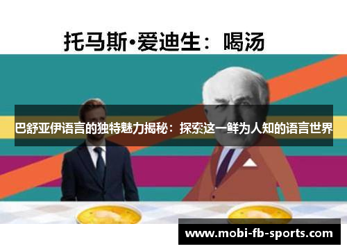 巴舒亚伊语言的独特魅力揭秘:探索这一鲜为人知的语言世界 巴舒亚伊语言的独特魅力揭秘:探索这一鲜为人知的语言世界